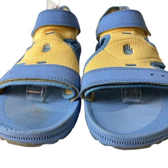 Teva Girls Kids Psyclone Blue & Yellow Sporty Ankle Strap Sandals Flats Shoes 6 - Picture 9 of 16
